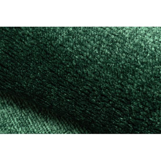 Tapis rond SOFTY Uni, Monochrome, vert forêt