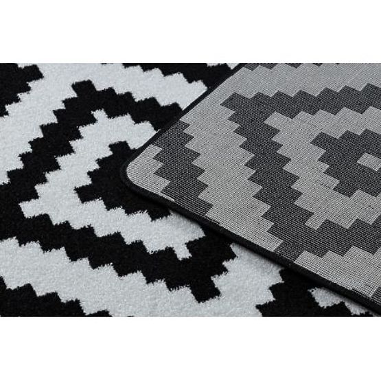 Tapis SKETCH - F998 crème/noir - carrés Ruta
