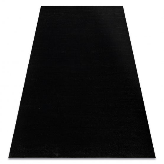 Tapis SOFTY, Uni, Monochrome, Noir