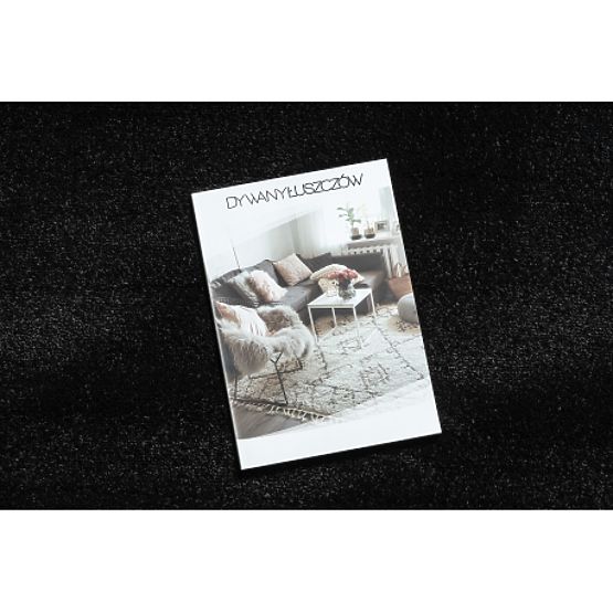 Tapis SOFTY, Uni, Monochrome, Noir