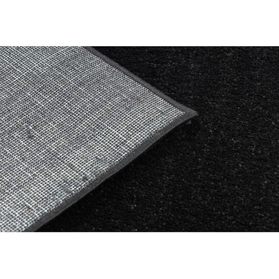 Tapis SOFTY, Uni, Monochrome, Noir