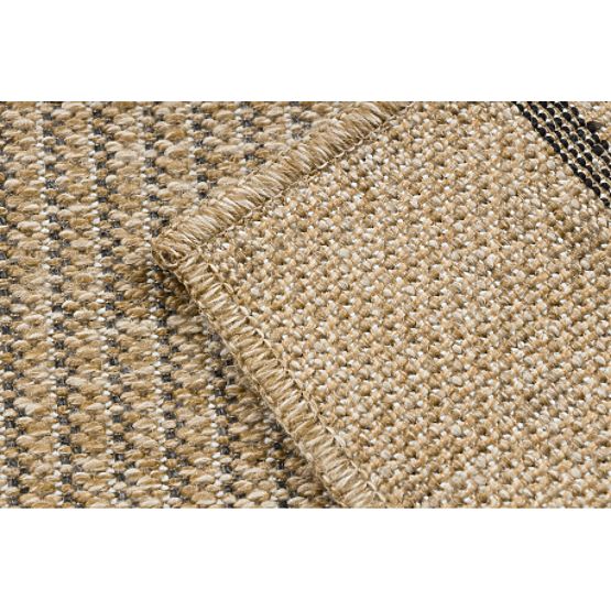 Tapis SPARK 0688 beige / noir - Géométrique, sisal, structurel