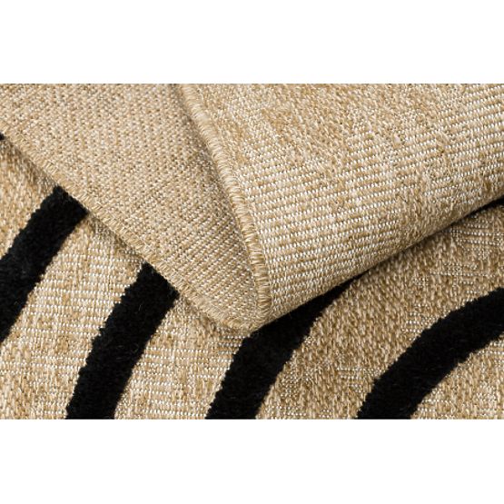 Tapis SPARK 0688 beige / noir - Géométrique, sisal, structurel