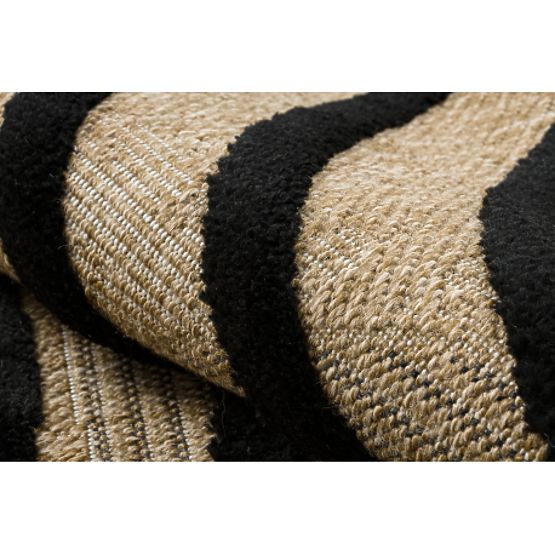 Tapis SPARK 0688 beige / noir - Géométrique, sisal, structurel