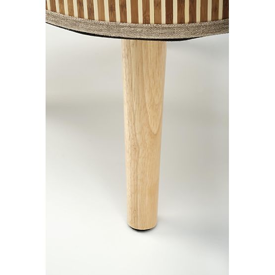 Ensemble de 2 poufs TICO avec espace de rangement, beige