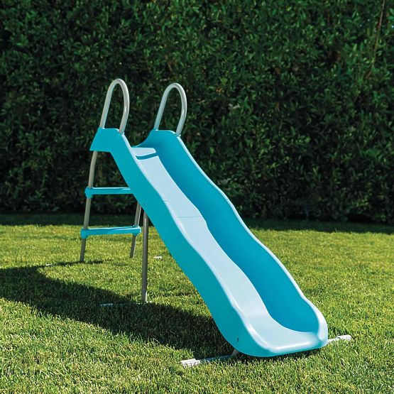 Toboggan de jardin pour enfants 183 cm acier plastique INTEX 44106