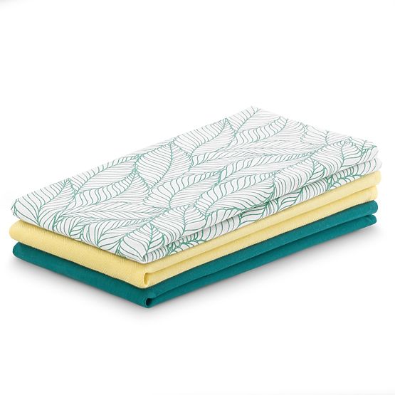 Torchon de cuisine LETTY couleur turquoise motif imprimé style moderne 50x70 ameliahome