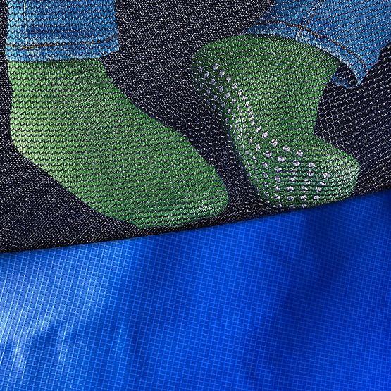 Trampoline avec filet de protection et échelle HENZEN 305 cm bleu FT10