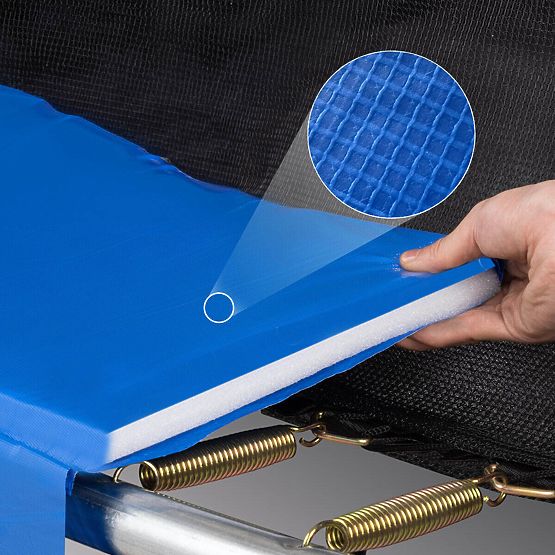 Trampoline avec filet de protection et échelle HENZEN 305 cm bleu FT10