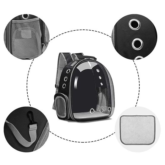 Transporteur pour animaux P70259 Noir