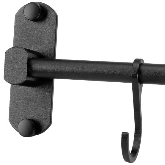 Tringle de cuisine et de salle de bain SIVAS noire