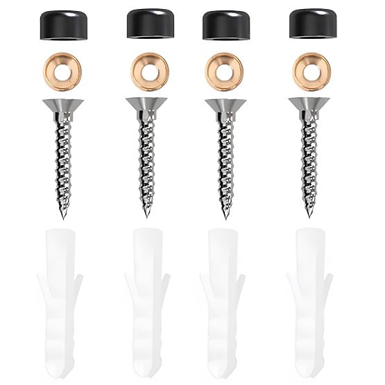 Tringle de cuisine et de salle de bain SIVAS noire