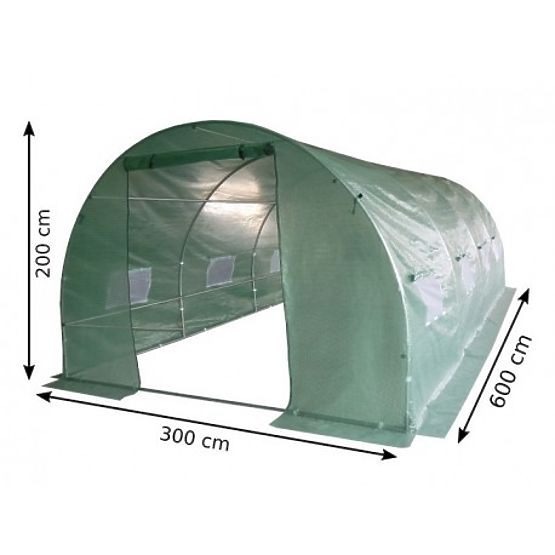 Tunnel en film - serre de jardin - 3x6 m