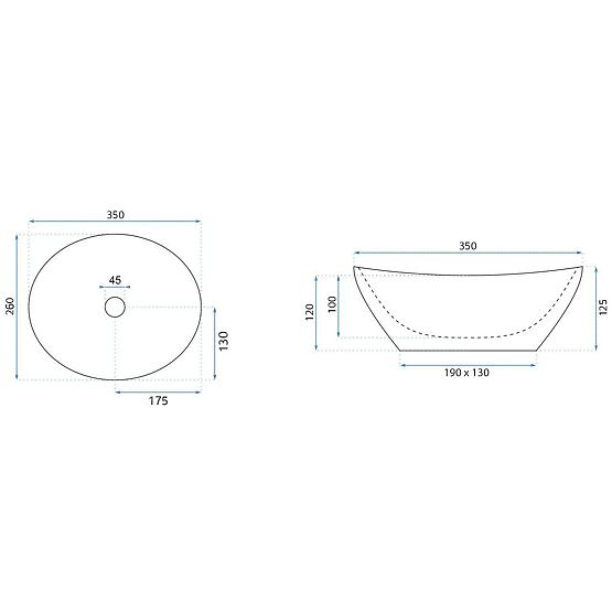 Vasque à poser Rea Sofia Mini Grigio