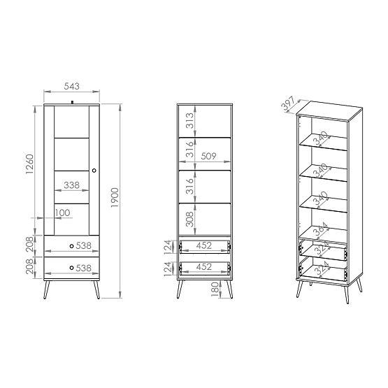 Vitrine Forest plus petite - vert