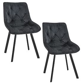 2x CHAISES SJ.33 NOIRES