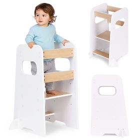 Aide de cuisine pour enfants Montessori, marchepied réglable ECOTOYS