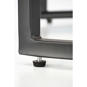 Ensemble de 2 tables basses ALEXANDRA, marbre noir / noir, Halmar