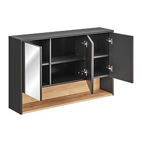 Armoire avec miroir 120cm 3 portes