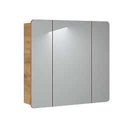 Armoire avec miroir 80cm 3 portes
