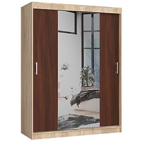 ARMOIRE COULISSANTE 150cm CLP SONOMA / WENGE