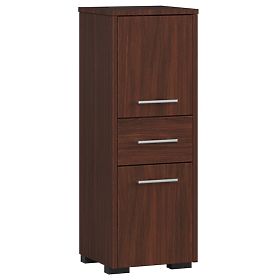 ARMOIRE DE SALLE DE BAIN FIN COLONNE 30 2D 1SZ 85cm WENGE