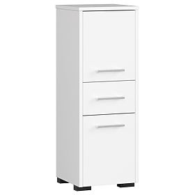 ARMOIRE DE SALLE DE BAIN FIN COLONNE 30 2D 1T 85cm PK BLANCHE