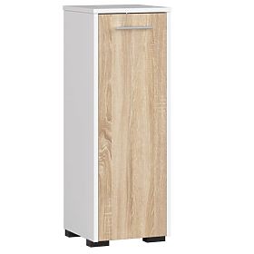 ARMOIRE DE SALLE DE BAIN FIN S30 1D BLANC / SONOMA