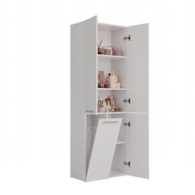 Armoire de salle de bain Nel 1K/DD BLANCHE