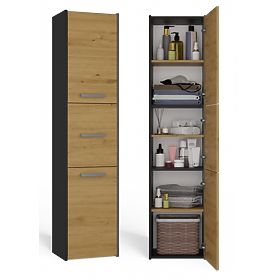 Armoire de salle de bain Sara S43 ANTHRACITE ARTISAN