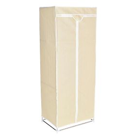 Armoire en tissu avec étagère Fela - beige