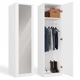 Armoire Malwa SD-50 avec Miroir BLANCHE