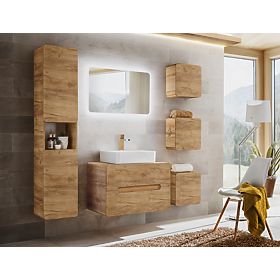 Armoire sous lavabo pour plan 80 cm avec 2 tiroirs