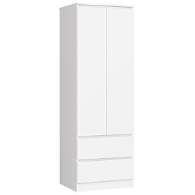 ARMOIRE STAR S 60 cm 2 PORTES 2 TIROIRS PK BLANCHE