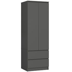 ARMOIRE STAR S60 2D 2SZ PK GRIS GRAPHITE