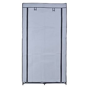 Armoire textile avec 6 étagères Mira - gris