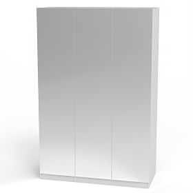 Armoire trois portes Neroli avec miroir, blanche