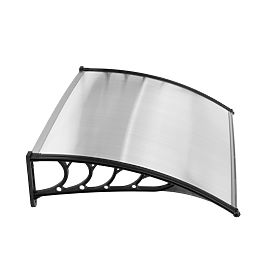 Auvent de porte 150x100 cm abri protection polycarbonate