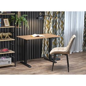 Bureau réglable en hauteur B53, chêne artisan / noir, Halmar