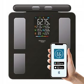 Balance de salle de bain analytique 15 paramètres Apple Health Google Fit SCALA WEBBER, WEBBER