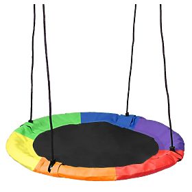 Balançoire de jardin nid ROMEK colorée 80 cm