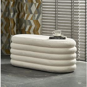 Banc BLISS avec espace de rangement, crème (1p=1 pièce)