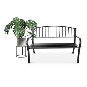 Banc de jardin avec dossier pour parc, terrasse, balcon, structure métallique, LONGWELL INDUSTRIAL LTD