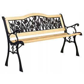 Banc de jardin en fonte TULIPÁN