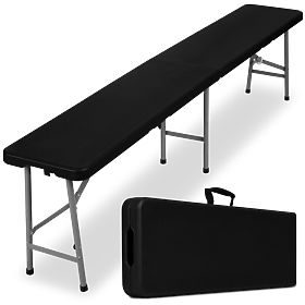 Banc pliant de restauration 180 cm noir