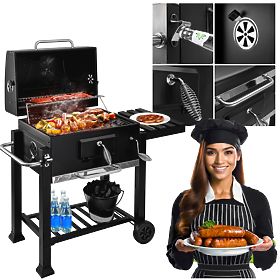 Barbecue au charbon de bois avec couvercle MEJOR