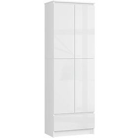 BIBLIOTHÈQUE FERMÉE R60 2D 1SZ CLP PK BLANC/ BLANC BRILLANT