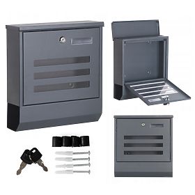 Boîte aux lettres en acier inoxydable pour lettres et journaux, MODERNHOME