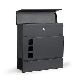Boîte aux lettres pour lettres et journaux en acier galvanisé ModernHome
