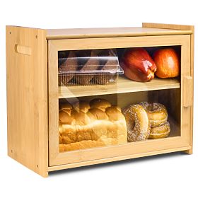 Boîte à pain en bambou Pierre, récipient à pain